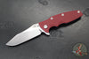 Hinderer Eklipse 3.5"- Skinny Slicer Edge- Hollow Grind- Stonewash Blue Titanium and Various G-10 Scales- Stonewash Magnacut Blade