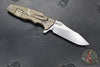 Hinderer Eklipse 3.5"- Skinny Slicer Edge- Hollow Grind- Stonewash Bronze Titanium and Various G-10 Scales- Stonewash Magnacut Blade