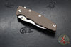Hinderer Eklipse 3.5"- Spearpoint Blade- Stonewash Bronze Titanium and FDE G-10- Stonewash Finished Blade