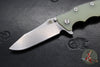 Hinderer Eklipse 3.5"- Spearpoint Blade- Stonewash Bronze Titanium and Translucent Green G-10- Stonewash Finished Blade