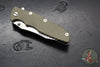 Hinderer Eklipse 3.5"- Spearpoint Blade- Stonewash Titanium and OD Green G-10- Stonewash Finished Blade