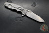 Hinderer Eklipse 3.5"- Spearpoint Blade- Stonewash Titanium and Translucent Green G-10- Stonewash Finished Blade