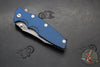 Hinderer Eklipse 3.5" Spearpoint Blade- Working Finish Titanium and BlueBlack G-10- Working Finish Blade