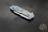 Hinderer Fulltrack- Wharncliffe Edge- Stonewash Blue Titanium And Various G-10 Handle- Stonewash Blade