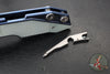 Hinderer Fulltrack- Wharncliffe Edge- Stonewash Blue Titanium And Various G-10 Handle- Stonewash Blade