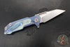 Hinderer Fulltrack- Wharncliffe Edge- Stonewash Blue Titanium And Various G-10 Handle- Stonewash Blade