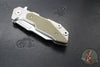 Hinderer Fulltrack- Wharncliffe Edge- Stonewash Titanium And OD Green G-10 Handle- Stonewash Blade