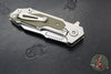 Hinderer Fulltrack- Wharncliffe Edge- Stonewash Titanium And OD Green G-10 Handle- Stonewash Blade