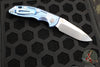 Hinderer XM-18 3.5"- AUTOMATIC- Spearpoint- Stonewash Blue Finished Titanium- Stonewash Blade