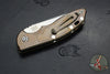 Hinderer XM-18 3.5"- AUTOMATIC- Spearpoint- Stonewash Bronze Finished Titanium- Stonewash Blade