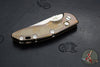 Hinderer XM-18 3.5"- AUTOMATIC- Spearpoint- Stonewash Bronze Finished Titanium- Stonewash Blade