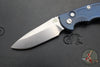 Hinderer XM-18 3.5"- AUTOMATIC- Spearpoint- Battle Blue Finished Titanium- Stonewash Blade