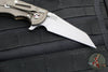 Hinderer XM-18 3.5"- Fatty Wharncliffe- Battle Bronze Titanium And Coyote G-10 Handle- Working Finish Blade