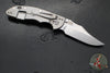 Hinderer XM-18 3.5"- NON FLIPPER- Bowie Edge- Stonewash Ti And Black G-10- Stonewash Finished S45VN Steel Blade