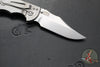 Hinderer XM-18 3.5"- NON FLIPPER- Bowie Edge- Stonewash Ti And Black G-10- Stonewash Finished S45VN Steel Blade