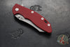 Hinderer XM-18 3.5"- Skinner Edge- Battle Bronze Ti And Red G-10- Working Finish Blade- S45VN