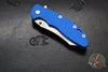 Hinderer XM-18 3.5"- Skinner Edge-Stonewash Blue Finished Ti And Blue G-10- Stonewash Finished Blade- S45VN