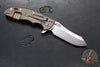 Hinderer XM-18 3.5"- Skinner Edge-Stonewash Bronze Finished Ti And Orange G-10- Stonewash Finished Blade- S45VN