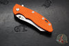 Hinderer XM-18 3.5"- Skinner Edge-Stonewash Bronze Finished Ti And Orange G-10- Stonewash Finished Blade- S45VN