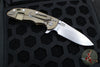 Hinderer XM-18 3.5"- Slicer Edge- Stonewash Bronze Finished Titanium and Coyote G-10 Handle- Stonewash S45VN Blade