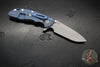 Hinderer XM-24 4.0"- Spearpoint- Battle Blue Ti And Black G-10 Handle- Working Finish S45VN Blade