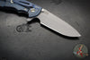 Hinderer XM-24 4.0"- Spearpoint- Battle Blue Ti And Translucent Green G-10 Handle- Working Finish S45VN Blade