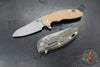 Hinderer XM-18 3.5"- Sheepsfoot- Battle Bronze Finished Titanium Handle- Various G-10- Working Finish S45VN Steel Blade