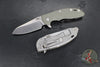 Hinderer XM-18 3.5"- Sheepsfoot- Stonewash Finished Titanium Handle- Various G-10- Stonewash S45VN Steel Blade