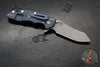 Hinderer XM-18 3.5"- Skinner Edge-Battle Blue Finished Ti And Red G-10- Working Finish Blade- S45VN