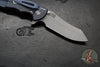 Hinderer XM-18 3.5"- Skinner Edge-Battle Blue Finished Ti And Red G-10- Working Finish Blade- S45VN