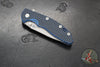 Hinderer XM-18 3.5"- Skinny Slicer- Hollow Grind- Battle Blue Finished Titanium And Various G-10 Handles- Working Finish Magnacut Steel Blade