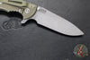 Hinderer XM-18 3.5"- Skinny Slicer- Hollow Grind- Battle Green Finished Titanium And Various G-10 Handles- Working Finish Magnacut Steel Blade