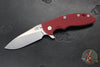 Hinderer XM-18 3.5"- Skinny Slicer- Hollow Grind- Stonewash Blue Finished Titanium And Various G-10 Handles- Stonewash Finished Magnacut Steel Blade