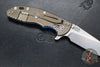 Hinderer XM-18 3.5"- Skinny Slicer- Hollow Grind- Stonewash Bronzed Finished Titanium And Various G-10 Handles- Stonewash Finished Magnacut Steel Blade