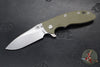 Hinderer XM-18 3.5"- Skinny Slicer- Hollow Grind- Stonewash Finished Titanium And Various G-10 Handles- Stonewash Finished Magnacut Steel Blade