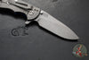 Hinderer XM-18 3.5"- Slicer Edge- Hollow Grind- Working Finish Titanium and Blue G-10- Working Finish S45VN Blade
