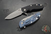 Hinderer XM-18 3.5"- Spanto Edge- Battle Blue Ti And Various G-10 Handles- Working Finish Blade