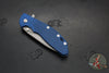 Hinderer XM-24 4.0"- Spearpoint- Battle Blue Ti And BlueBlack G-10 Handle- Working Finish S45VN Blade