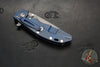 Hinderer XM-24 4.0"- Spearpoint- Battle Blue Ti And Red G-10 Handle- Working Finish S45VN Blade
