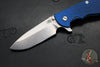 Hinderer XM-24 4.0"- Spearpoint- Stonewash Blue Ti And BlueBlack G-10 Handle- Stonewash Finish S45VN Blade