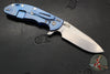 Hinderer XM-24 4.0"- Spearpoint- Stonewash Blue Ti And Blue G-10 Handle- Stonewash Finish S45VN Blade