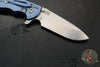 Hinderer XM-24 4.0"- Spearpoint- Stonewash Blue Ti And Blue G-10 Handle- Stonewash Finish S45VN Blade