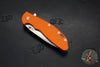 Hinderer XM-24 4.0"- Spearpoint- Stonewash Blue Ti And Orange G-10 Handle- Stonewash Finish S45VN Blade