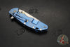 Hinderer XM-24 4.0"- Spearpoint- Stonewash Blue Ti And Translucent Green G-10 Handle- Stonewash Finish S45VN Blade