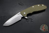 Hinderer XM-24 4.0"- Spearpoint- Stonewash Bronze Ti And OD Green G-10 Handle- Stonewash Finish S45VN Blade