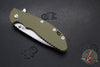 Hinderer XM-24 4.0"- Spearpoint- Stonewash Bronze Ti And OD Green G-10 Handle- Stonewash Finish S45VN Blade