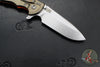 Hinderer XM-24 4.0"- Spearpoint- Stonewash Bronze Ti And Orange G-10 Handle- Stonewash Finish S45VN Blade