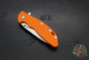 Hinderer XM-24 4.0"- Spearpoint- Stonewash Bronze Ti And Orange G-10 Handle- Stonewash Finish S45VN Blade