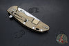 Hinderer XM-24 4.0"- Spearpoint- Stonewash Bronze Ti And Red G-10 Handle- Stonewash Finish S45VN Blade