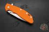Hinderer XM-24 4.0"- Spearpoint- Stonewash Ti And Orange G-10 Handle- Stonewash Finish S45VN Blade